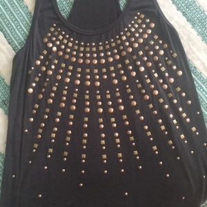 Velvet tank embellished